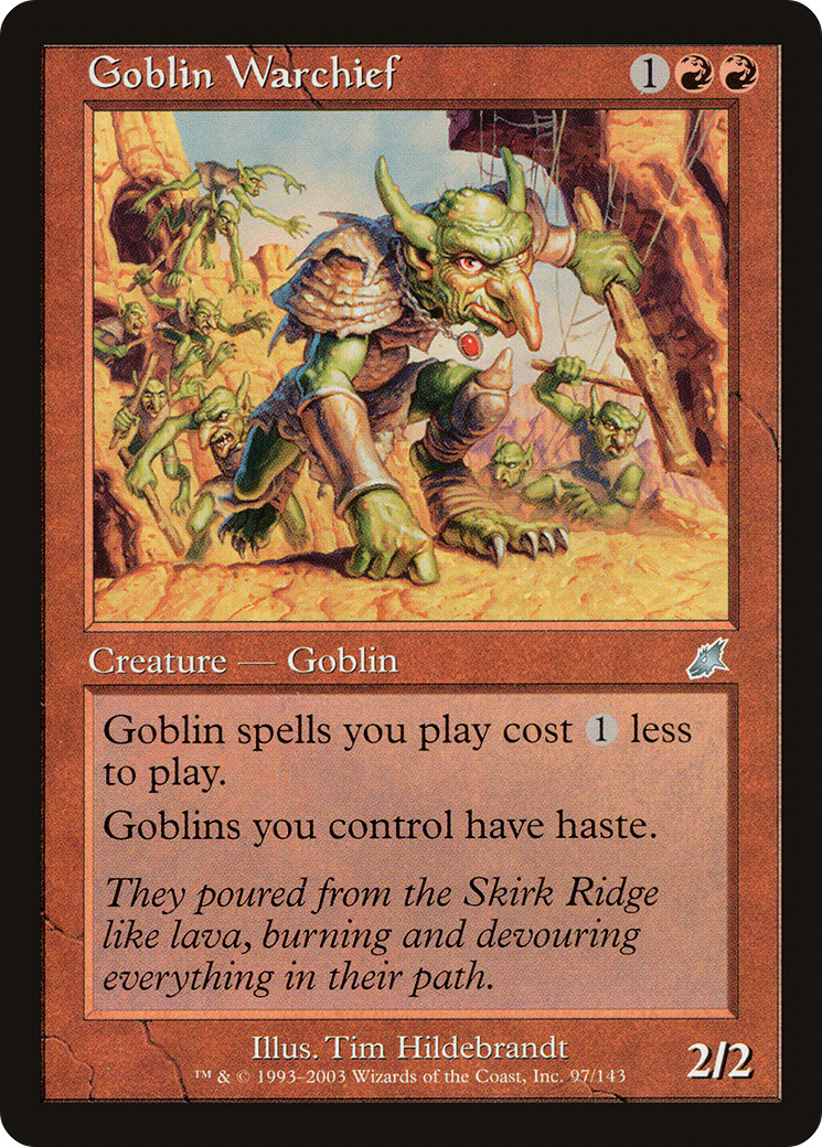 Goblin Warchief (x1)- Scourge -MTG-EX/NM- 4RCards
