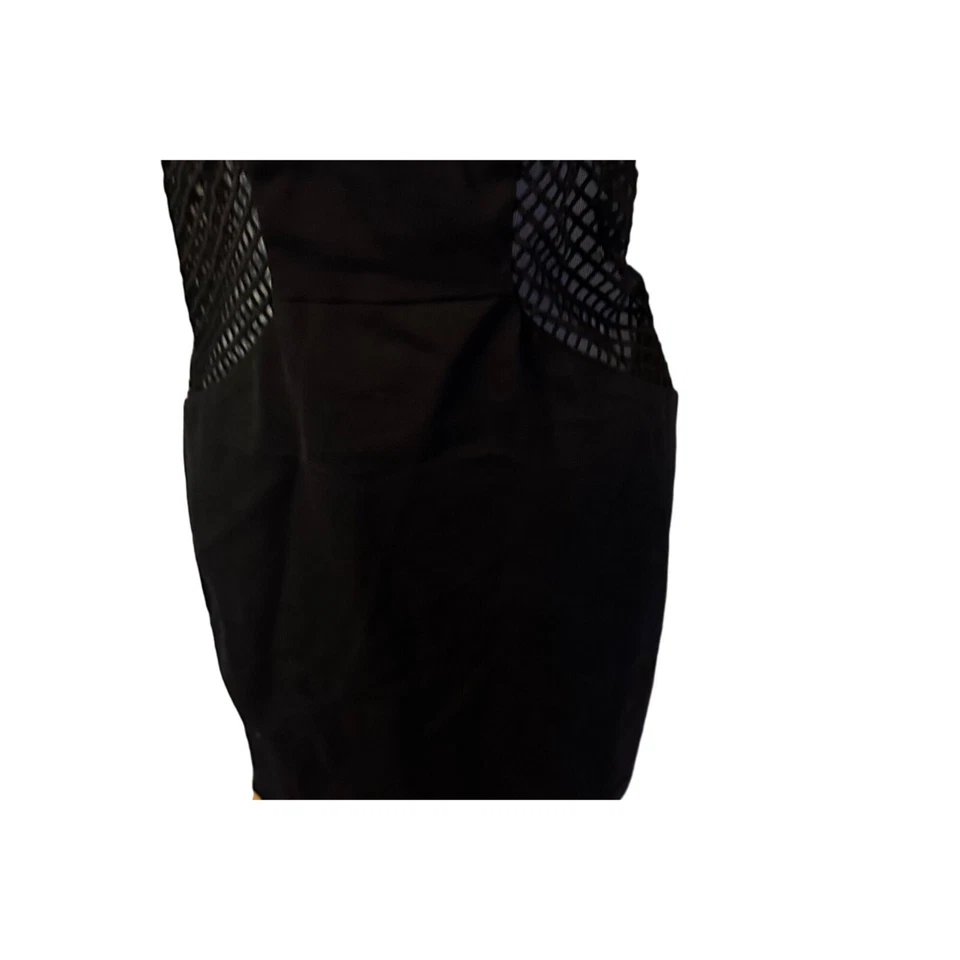 Vestido Tobi Azul Sin Mangas Profundo V Malla Panel Forrado Talla XS Foto 4 de 4