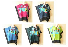 LG7 Gecko Colorful Midi Batwing 38" Kaftan Dolman Women Abaya Dress -Up to 7X