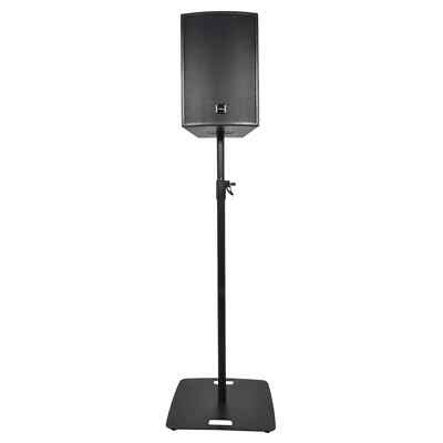 QTX Heavy Duty Adjustable PA Speaker Stand with Square Base Black