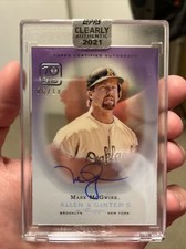 2021 Clearly Authentic Mark Mcgwire Allen & Ginters Auto 6/10 Oakland A’s ⚾️⭐️