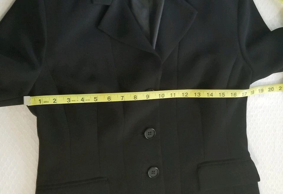 Pendleton Womens Petites Black Suit Lined Blazer Jacket Size 6P - Image 3 of 4