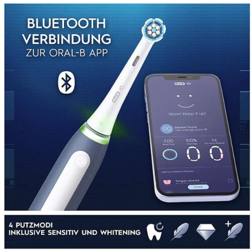 Oral-B Elektrische Zahnbürste My Way 10+ ocean blue, Teens, Andruckkontrolle - Bild 7 von 7