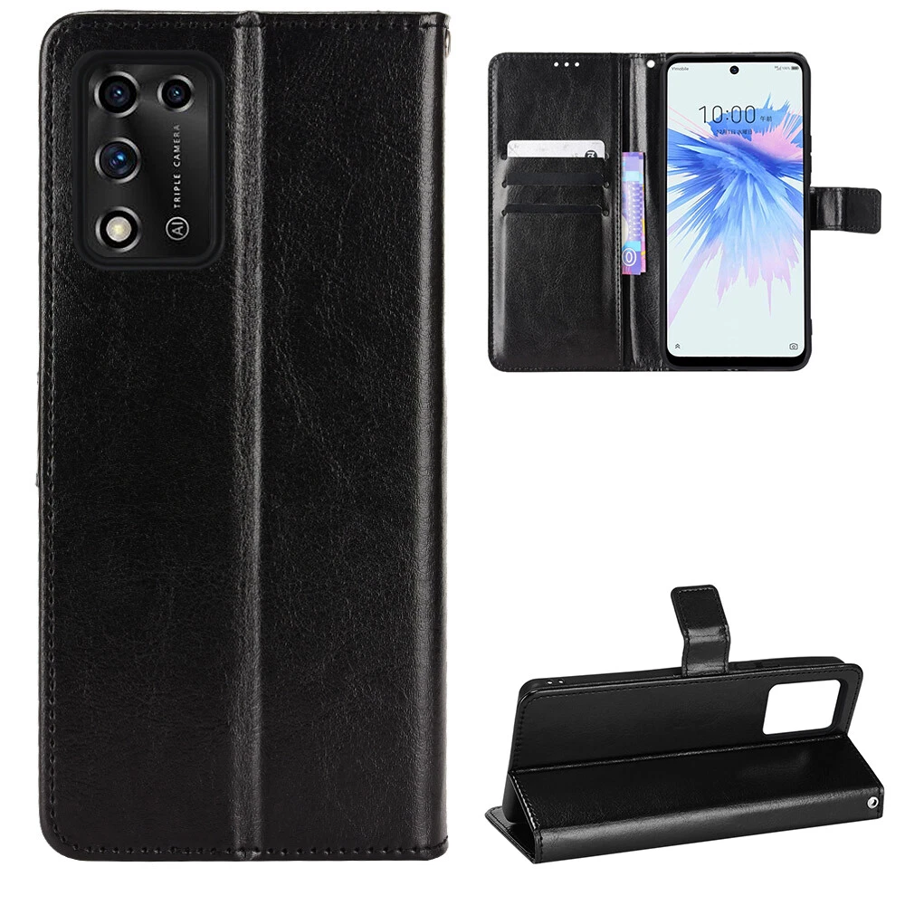 For ZTE Libero 5G II, Classic Full Cover Flip Leather Wallet Card Stand Case