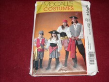 McCALL'S MP317 or MP414 / M4952 - PIRATE COSTUME PATTERN 3-8 or ADULT FF