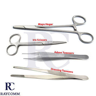 Surgical Needle Holder Forceps Suturing Scissors Veterinary Tweezere Instruments