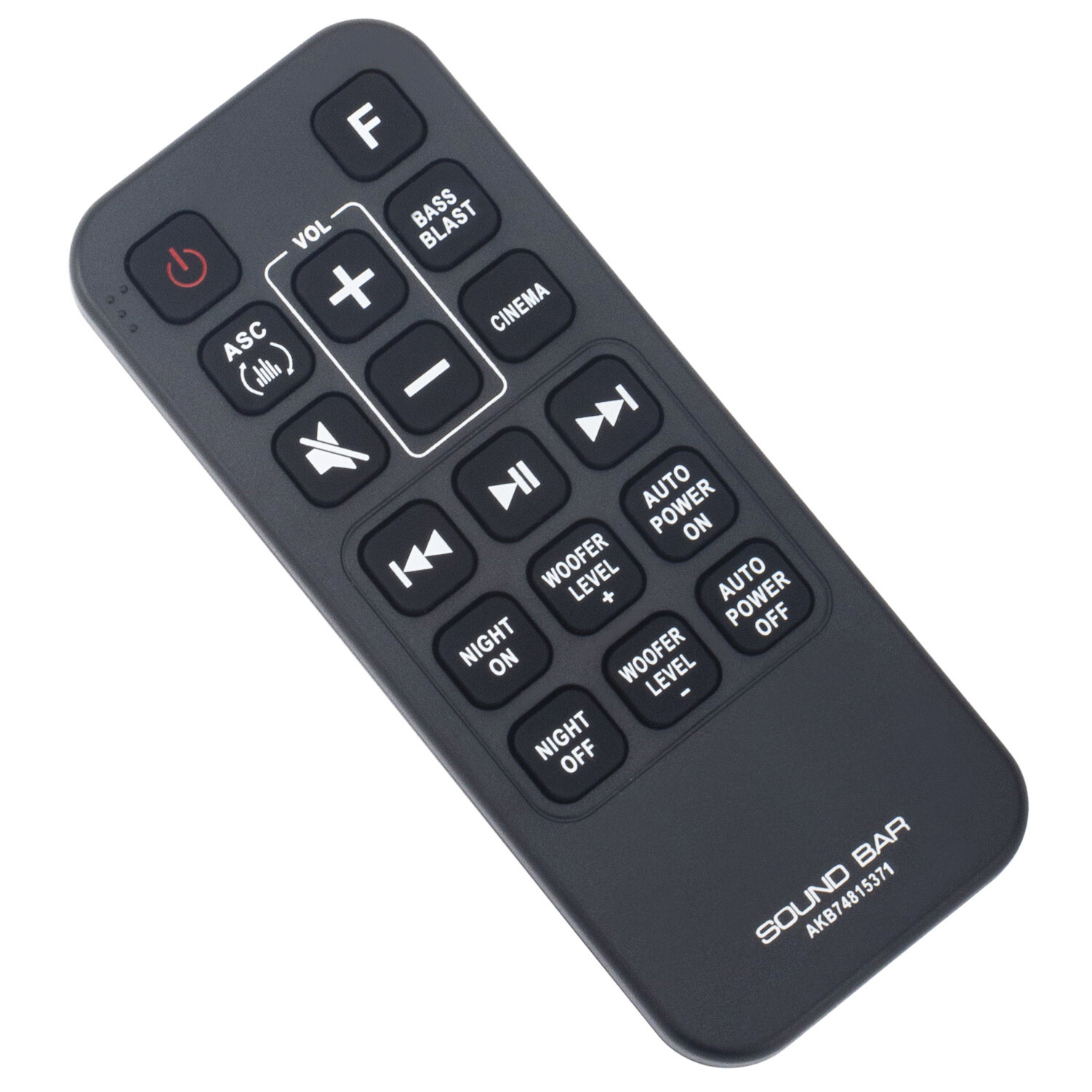AKB74815371 Replace Remote for LG Sound Bar SL3D SJ3 SJ4 SK3D SK4D SPH4B-W