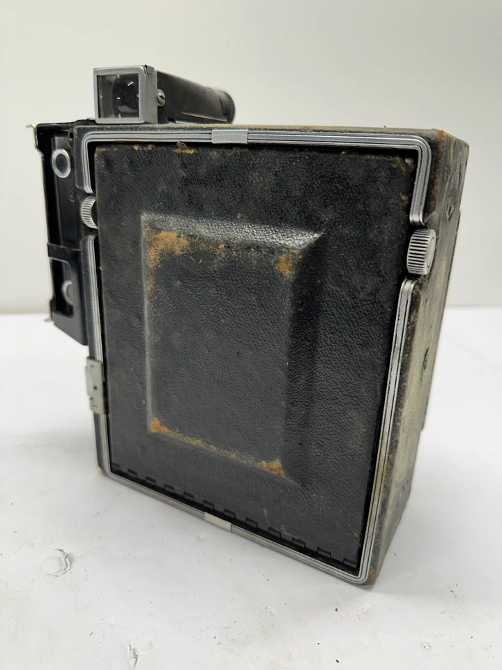 Graflex Speed Graphic 4x5 Camera w/ Graphex 101mm f4.5 Optar Lens Untested - Image 4 of 4