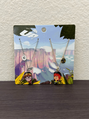 Disney Pixar Up Carl & Ellie Best Friend Necklace Set