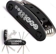 Bike Repair Tool Kit 16 in 1 Bicycle Multitool Tools with Tire Hex Spoke Wrench