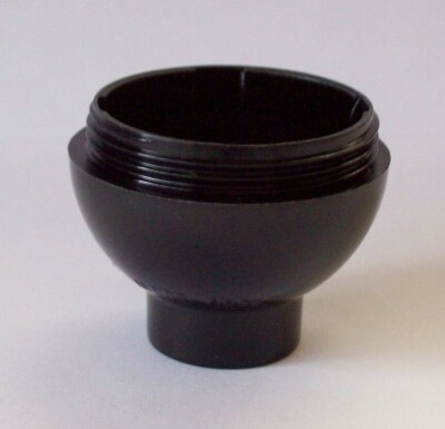BLACK BAKELITE CAP FOR SHORT KEYLESS LAMP SOCKET LAMP PART NEW 30536J