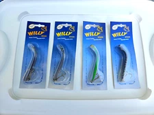 4 Willy Spoon Lot - Saltwater Fishing Jigs - Jigs Lot - Mustad Hooks-  Owner Not