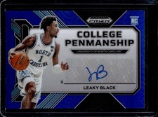 Leaky Black North Carolina UNC Tarheels Basketball Panini Auto Rookie Card /125