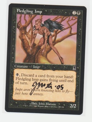 Magic the Gathering ~ Fledgling Imp ~ M/NM ~ Odyssey ~ Signed by Artist #3