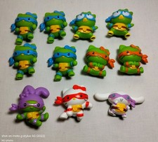 MCDONALD'S HELLO KITTY X TEENAGE MUTANT NINJA TURTLES FIGURES LOT EUC