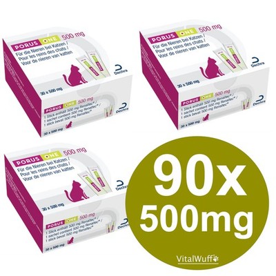 Porus One 90x500mg Unterst. Nierengesundheit von Katzen Nieren (2131,11 EUR/kg)