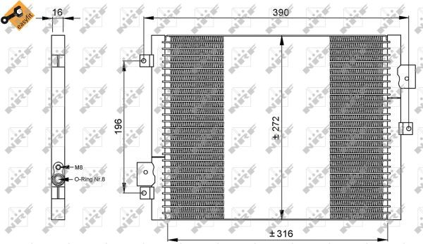 ✅Fits NRF 35795 CONDENSER  ⭐UK Seller⭐