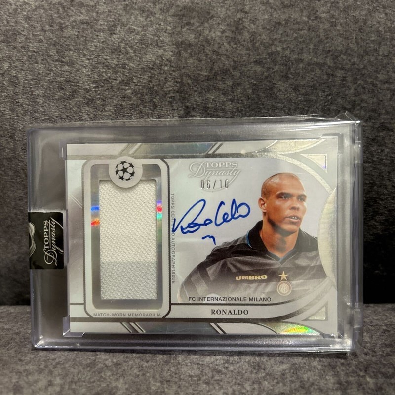 2024-25 Topps UEFA Dynasty Ronaldo Relic Patch On card Auto /10 R9 sealed