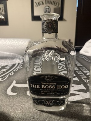 Whistle Pig Boss Hog, The Spirit of Mauve, empty bottle Rare Whiskey Collectable