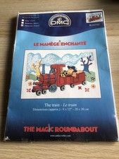 DMC Le Manege Enchante, The Train, The Magic Roundabout Cross Stitch Kit, New