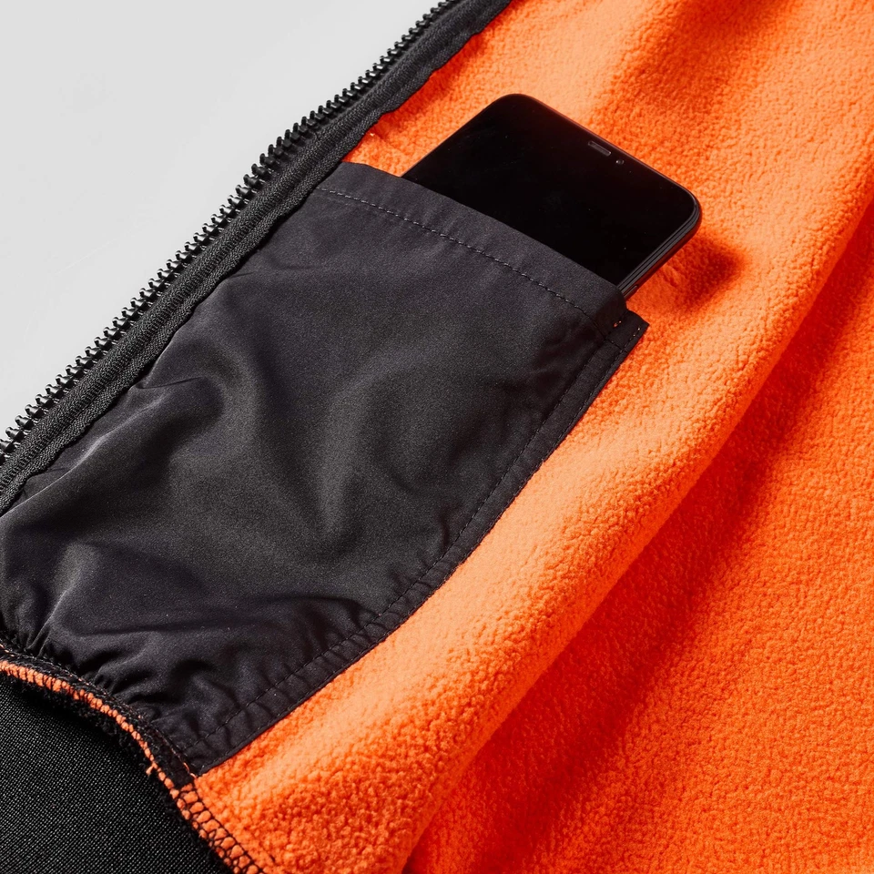 Men's Color Block Hoodie-Full Zip Ultimate Heavyweight Fleece Hoodie-Camo zip... - Image 4 of 4