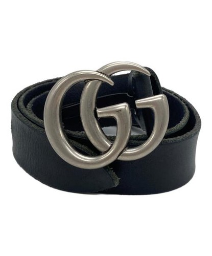 GUCCI                    GG Marmont leather belt black 414516