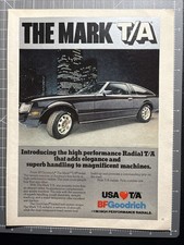 1980 Print Ad BFGoodrich The Mark T/A Radial Tires with Toyota Celica Skyscraper