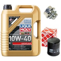 MotoröL Filter Set 10W-40 5 Liter + ÖLablassschraube FüR Mitsubishi L 300 ASX
