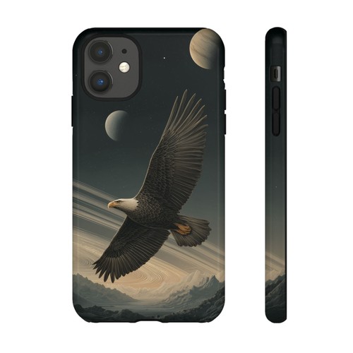 For iPhone | Samsung Galaxy | Pixel Phone Case - Eagle Flying Celestial Planets - 第 121/242 張圖片