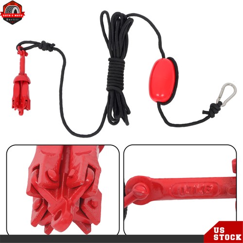 Boat Marine 0,7KG Set di Ancoraggio Pieghevole Canoa Kayak Zattera Rosso 1 Confezione - Foto 8 di 10