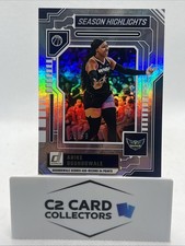 2025 Donruss WNBA ARIKE OGUNBOWALE Season Highlights Holo 28/99 Dallas Wings