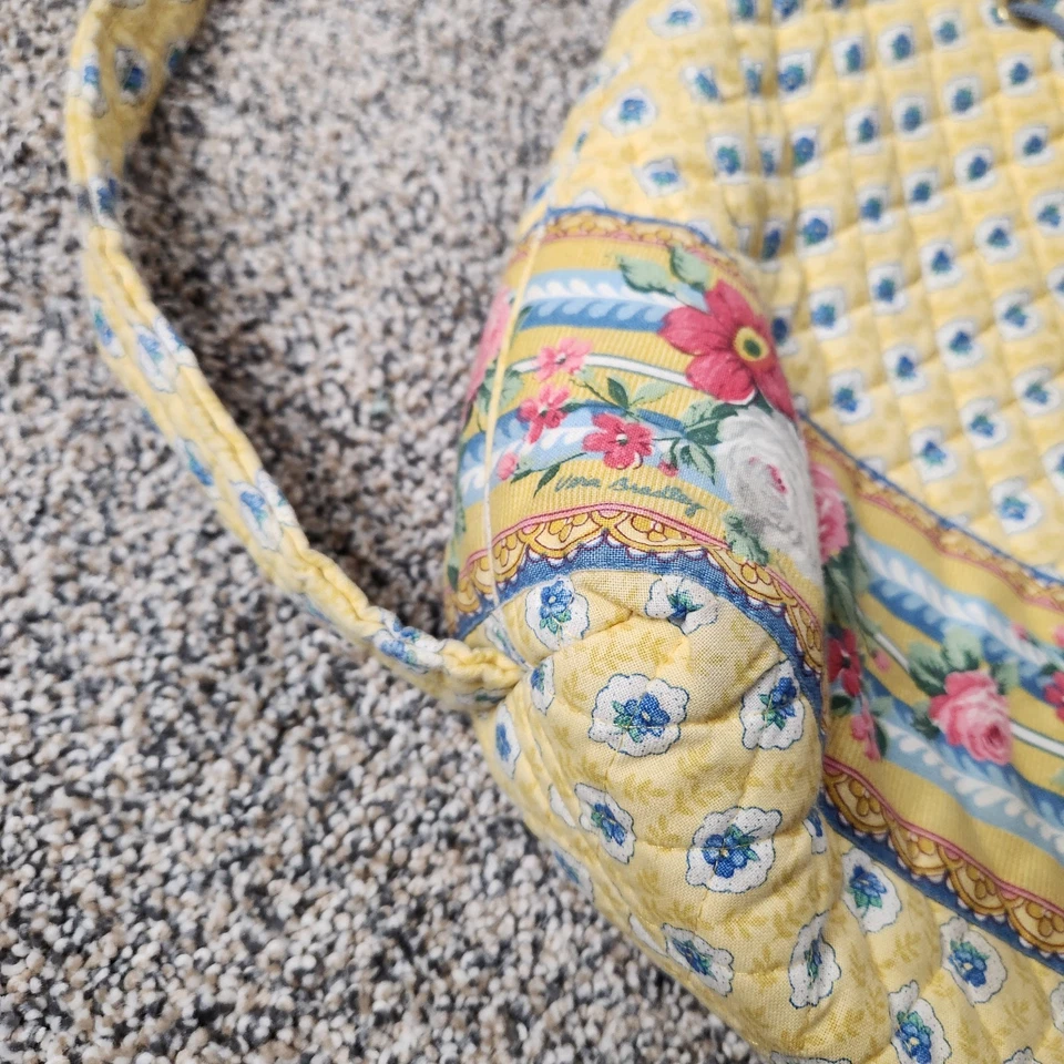 Vintage Vera Bradley Backpack 90s Yellow Blue Roses Pink Red Cottagecore Hippy - Image 4 of 4
