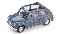 Brumm Fiat 600 D Berlina 1960 Trasformabile Aperta Bleu 404 1:43