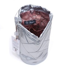 ❤️ Lug Tumbler Storage Pouch Metallic Silver Ditty Bag