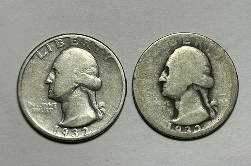 1932 D VG AND 1932 S AG WASHINGTON QUARTER