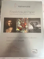 Hahnemuhle Matt FineArt Smooth Paper Sample Pack, 8.5x11", 10 Sheets #11640303