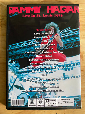 Sammy Hagar - Live in St. Louis 1983 DVD Montrose Van Halen