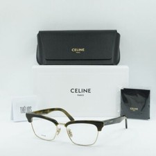 CELINE CL50026U 031 Khaki Havana 53mm Eyeglasses New Authentic