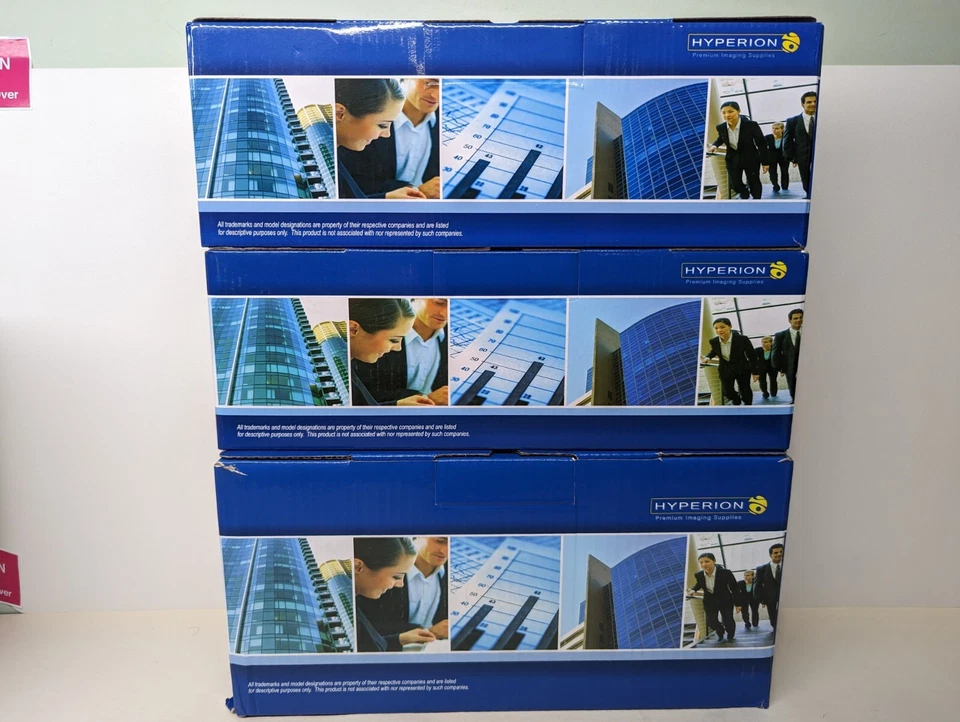 Juego de 3 cartuchos de tóner Hyperion Premium Imaging Supplies cian, amarillo y magenta Foto 3 de 3