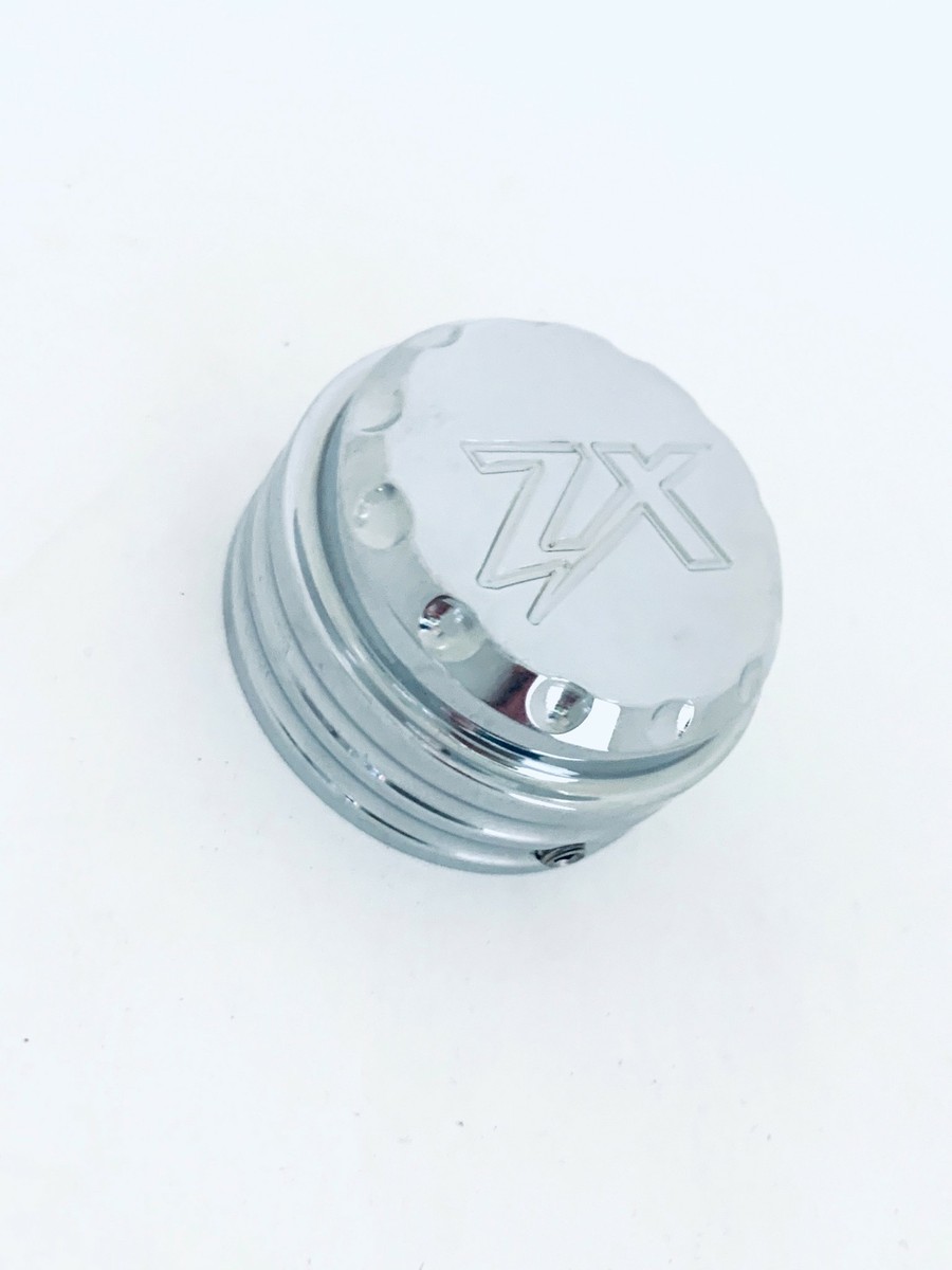 oka ページ ZX-14 CHROME DIAMOND CUT “ZX” ENGRAVED BILLET YOKE CAP PLUG