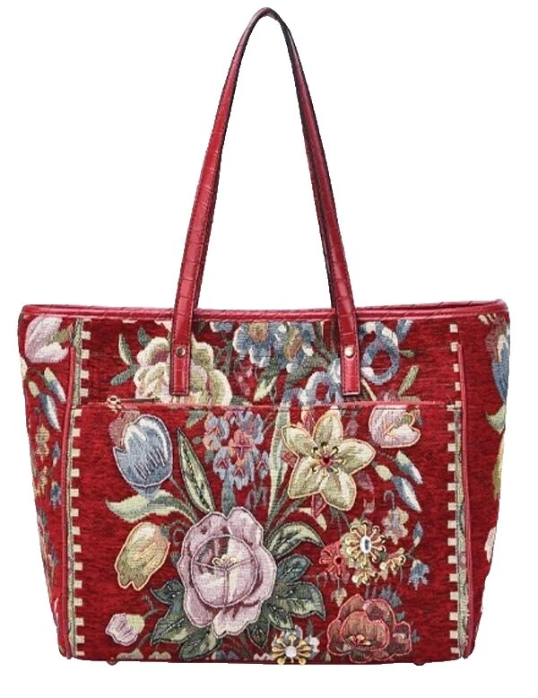 Сумки и сумочки с короткими ручками с цветочным узором из бусин для женщин