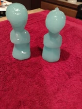 Vintage Fenton Blue Art Glass Praying Children BEAUTIFUL FENTON