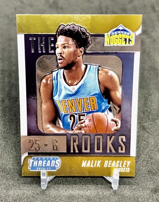 2016-17 Panini Threads Malik Beasley THE ROOKS Case Hit SUPER SHORT PRINT RC #12