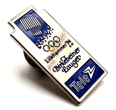 Pin's Tele 2 Olympic Games Lillehammer 94 29mm Signed 1991 Looc 4g