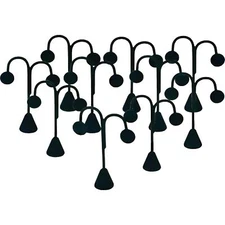 10 Black Velvet Earring Jewelry Showcase Display Stands 4 3/4"