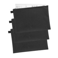 3 X Veloflex Geldtasche Banktasche Beutel Dokumententasche ReißVerschluss Din A4