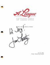 JON LOVITZ SIGNED AUTOGRAPH A LEAGUE OF THEIR OWN FULL MOVIE SCRIPT - THE CRITIC