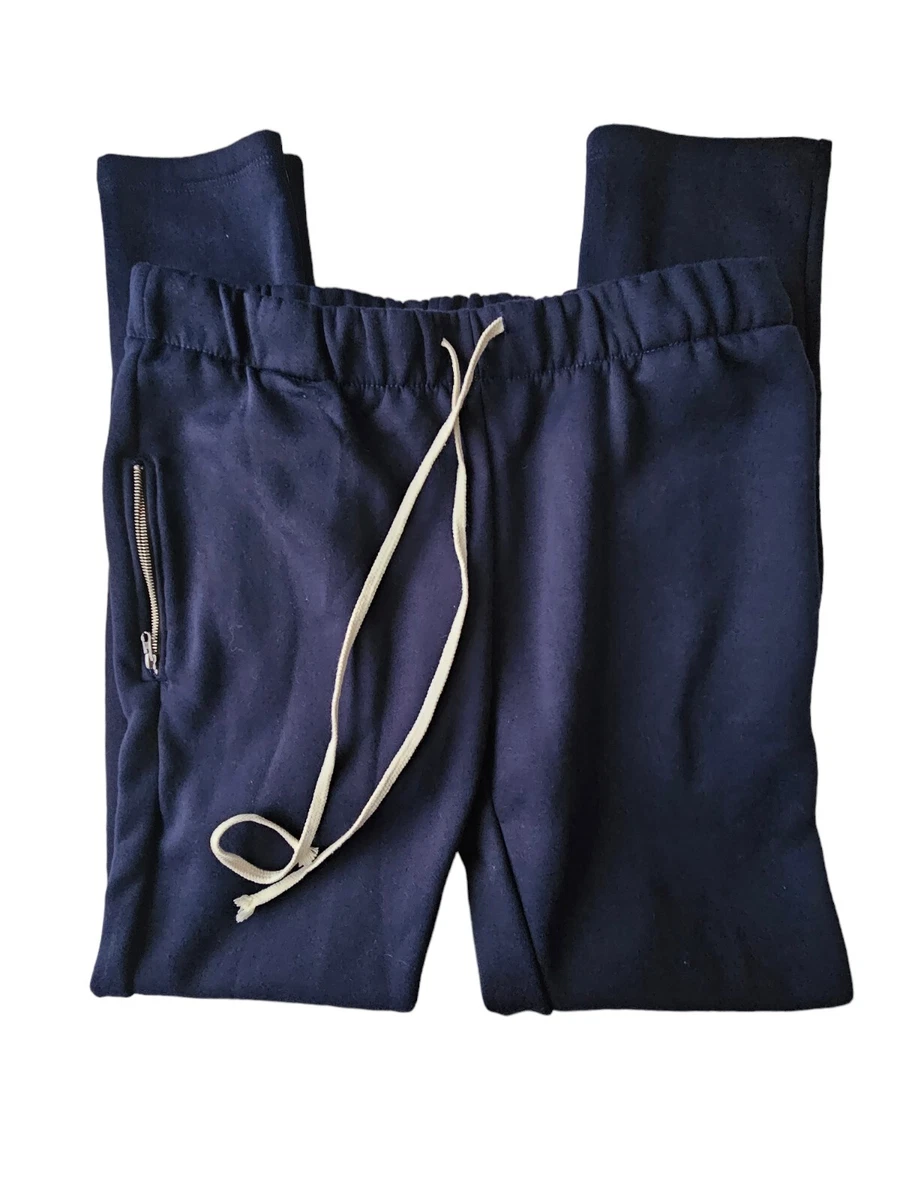 EPTM Mens Track Pants XXL 2XL Blue Long Drawstring Ankle Zip 8725