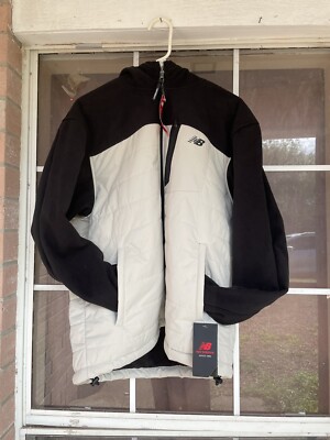 NWT Men s New Balance two tone full zip jacket /hoodie  Soft Shell Fleece Sz L