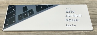 Matias Wired Aluminum Keyboard FK318B in Space Gray